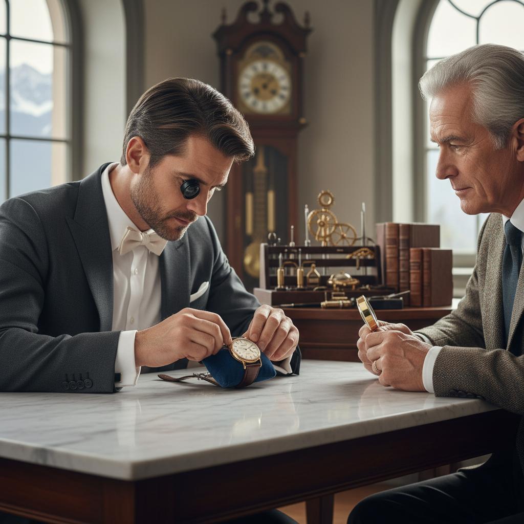 Elegant urmager finjusterer tidløst Longines-ur